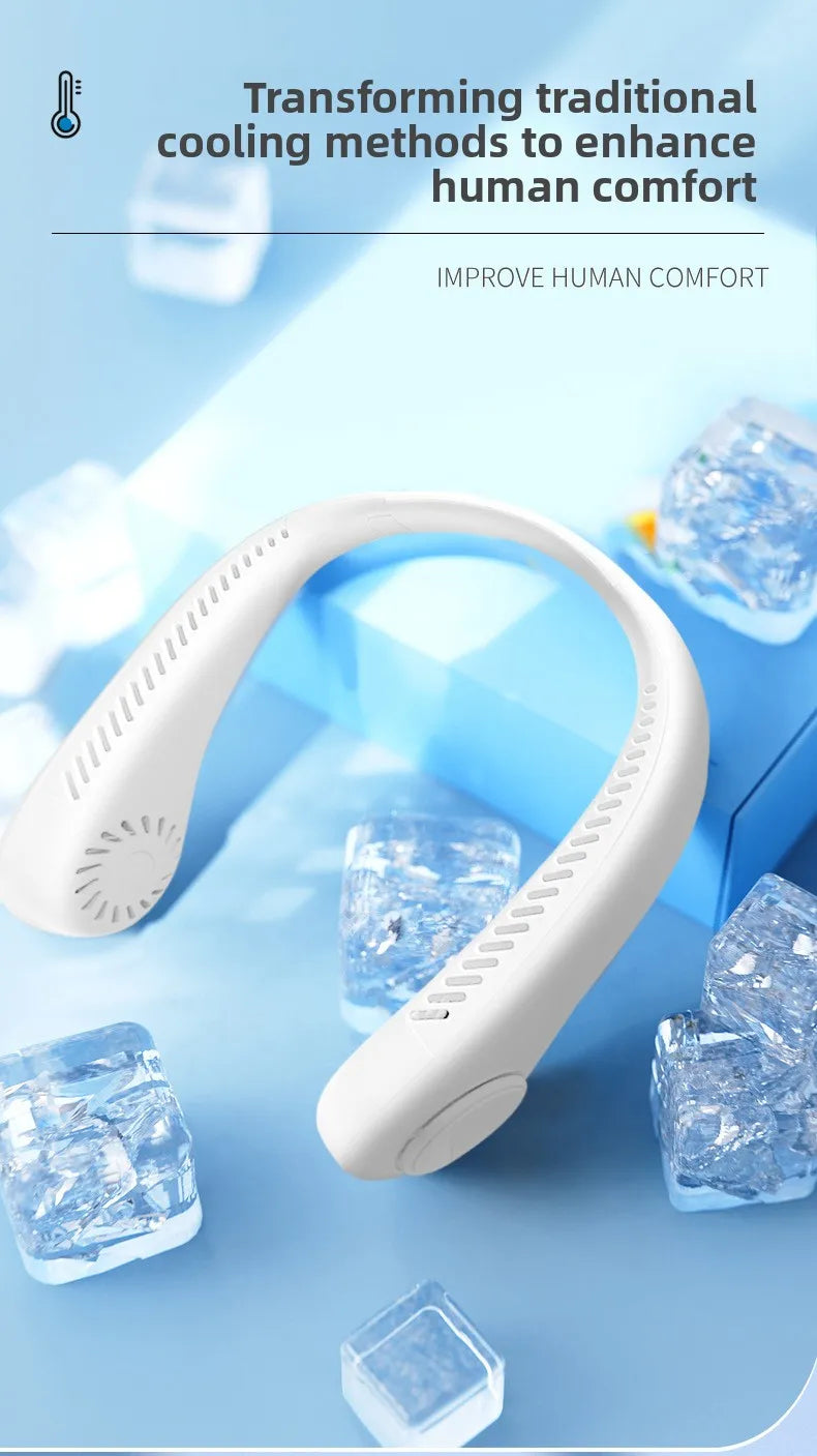 Portable Bladeless Hanging Rechargeable Neck Fan | Nexylyn