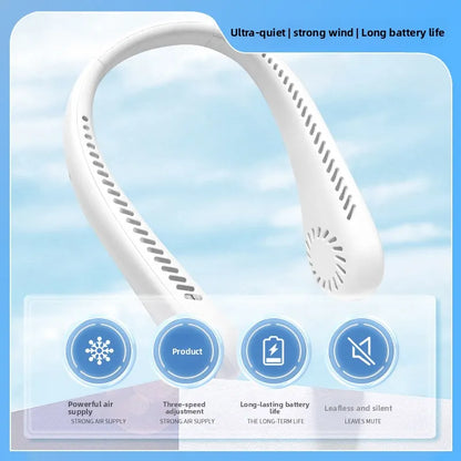Portable Bladeless Hanging Rechargeable Neck Fan | Nexylyn