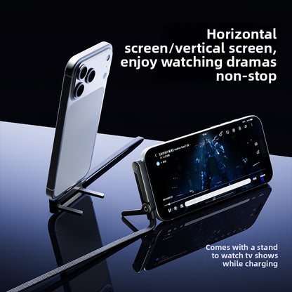2-in-1 Invisible Holder Charger Cable with Stand - 240W Fast Charging