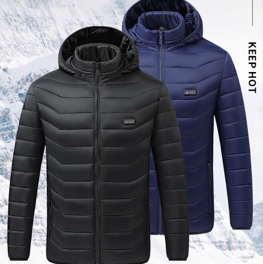 Winter Heated Jacket USB Electric Cotton Coat