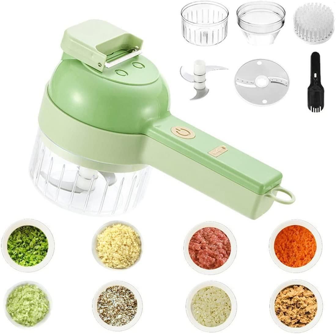 4 in 1 Portable Electric Vegetable Cutter Set | Nexylyn