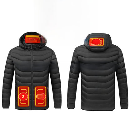 Winter Heated Jacket USB Electric Cotton Coat