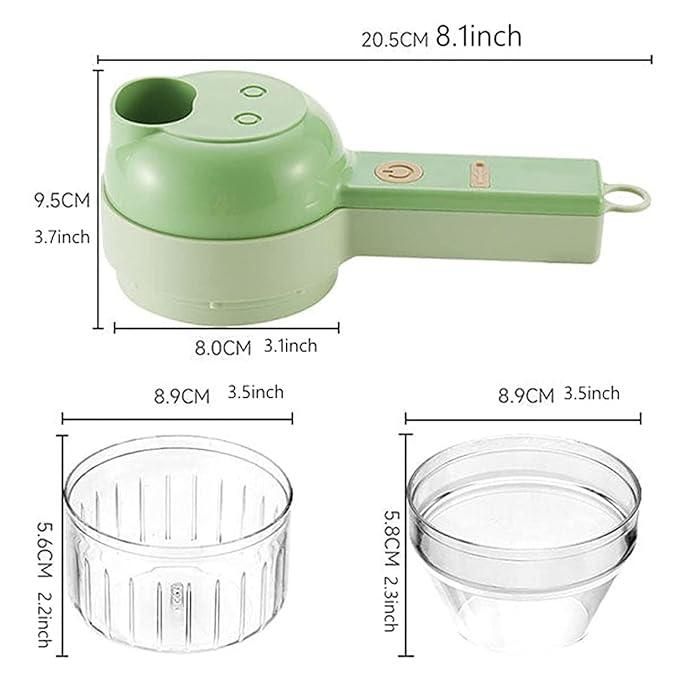 4 in 1 Portable Electric Vegetable Cutter Set | Nexylyn