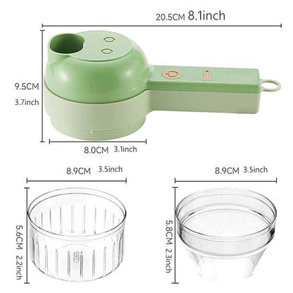 4 in 1 Portable Electric Vegetable Cutter Set | Nexylyn