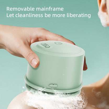 Electric double handle bath brush