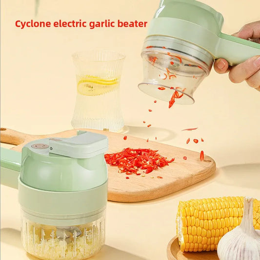 4 in 1 Portable Electric Vegetable Cutter Set | Nexylyn
