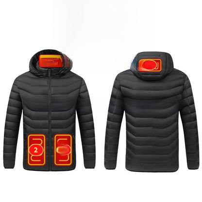 Winter Heated Jacket USB Electric Cotton Coat