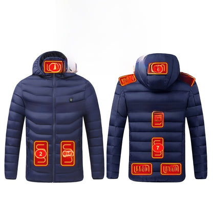 Winter Heated Jacket USB Electric Cotton Coat